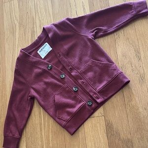 Old Navy Toddler Burgundy Cardigan 2T